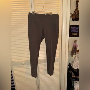 NWT!! Eileen Fisher Size L Dark Taupe Trousers
